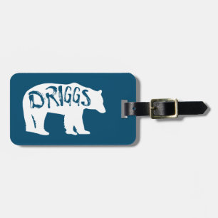 Driggs Idaho Bear Luggage Tag