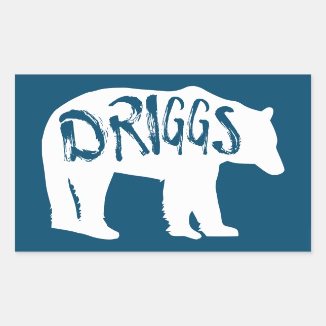 Driggs Idaho Bear Sticker (Front)
