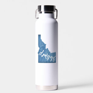 Driggs Idaho Wood Grain Water Bottle