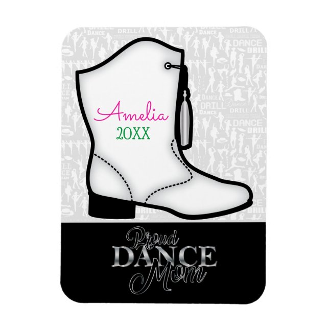 Drill Dance Team Proud Dance Mom Magnet (Vertical)