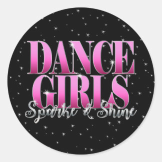 Drill Dance Team Sparkle Classic Round Sticker