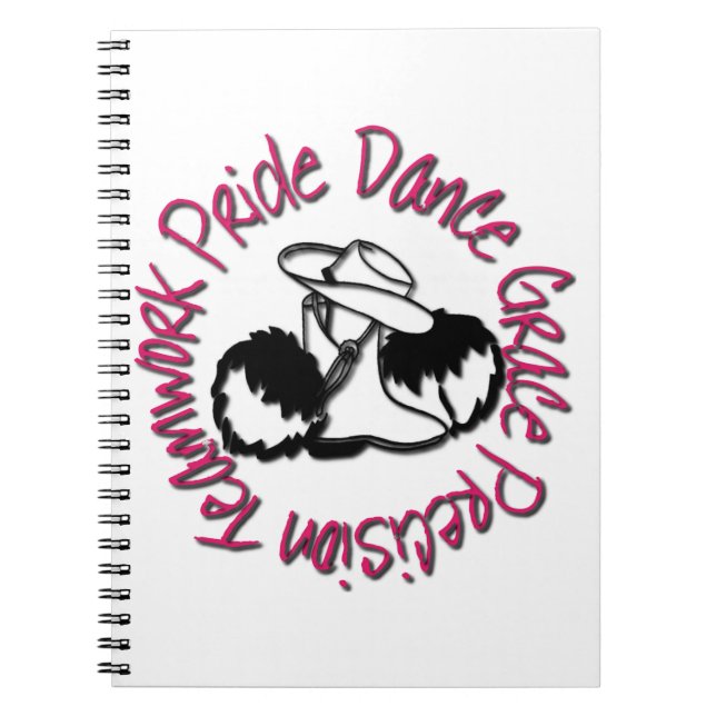 Drill Team - Dance Grace Precision Teamwork Pride Notebook (Front)