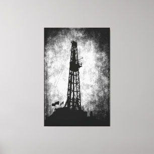 Drilling for Energy Canvas Print