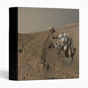 Drilling Mars Curiosity Red Martian Landscape Binder