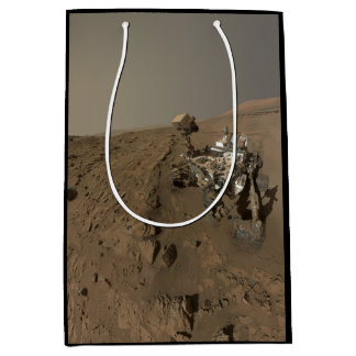 Drilling Mars Curiosity Red Martian Landscape Medium Gift Bag