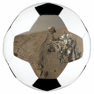 Drilling Mars Curiosity Red Martian Landscape Soccer Ball