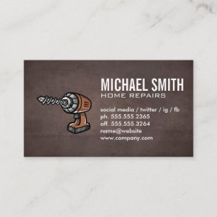 Drilling Tool Brown Texture Background Business Card
