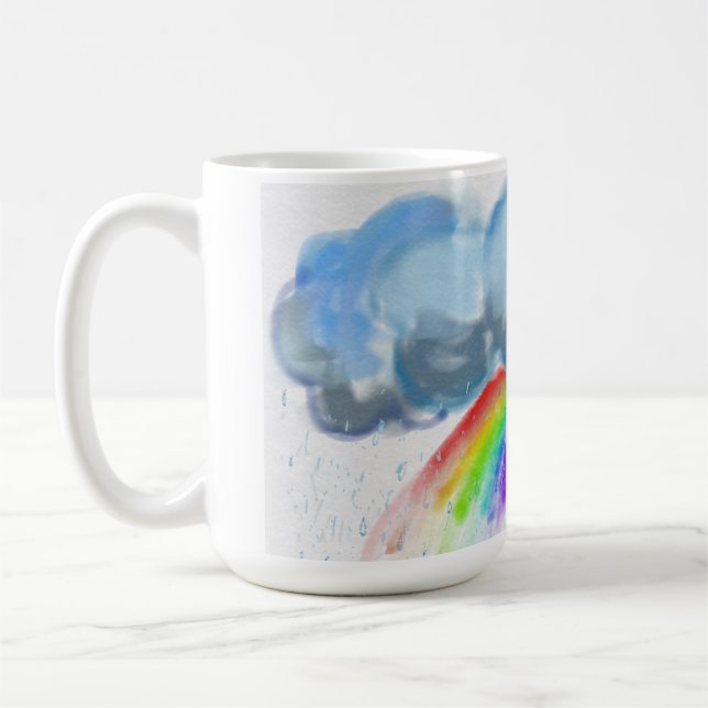 drink a cloud of happiness coffee mug (Left)