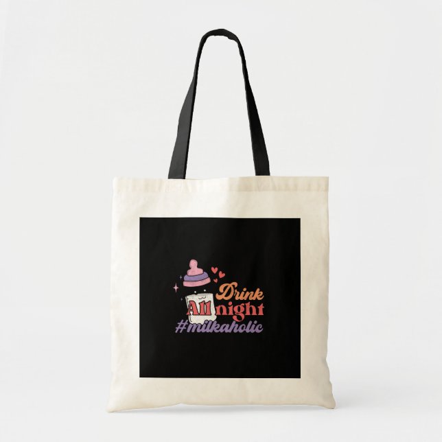 Drink all night tote bag (Front)