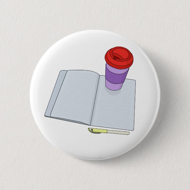 Drink and Write 2 Inch Round Button (Front)