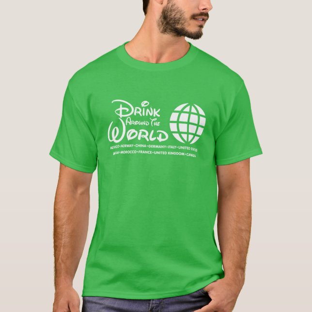 Drink Around the World Epcot T-Shirt (Front)