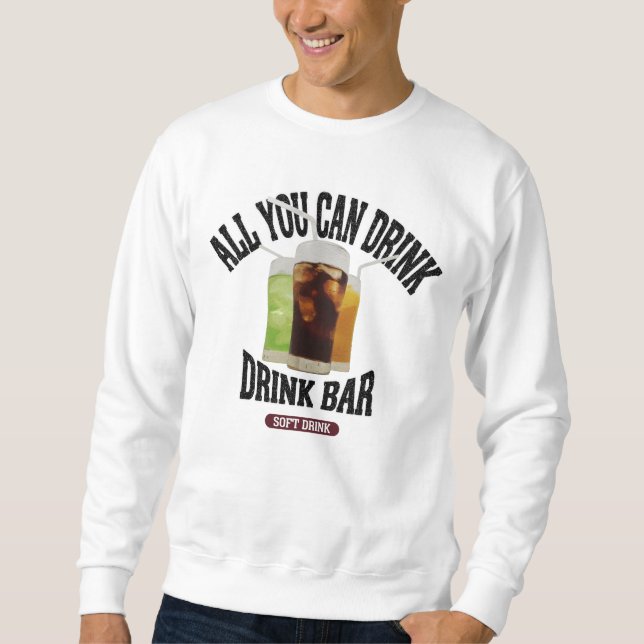 Drink bar (vintage style) sweatshirt (Front)
