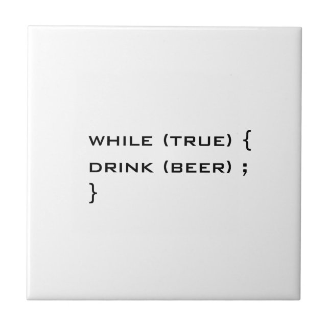 Drink beer tile (Front)