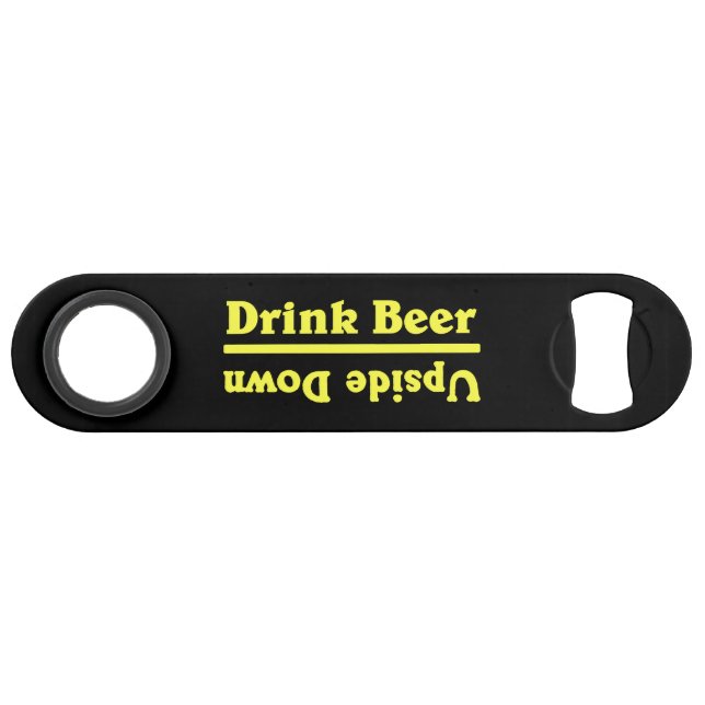 Drink Beer Upside Down Bar Key (Front (Horizontal))