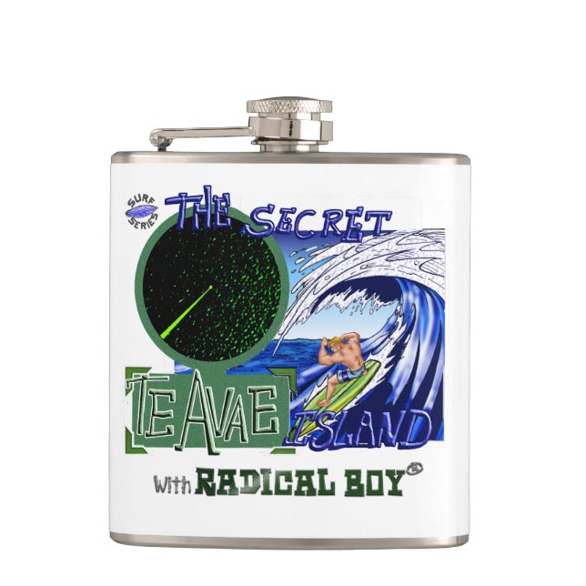 Drink Cant "Te Avae Collection" By Radical Boy® Hip Flask (Front)
