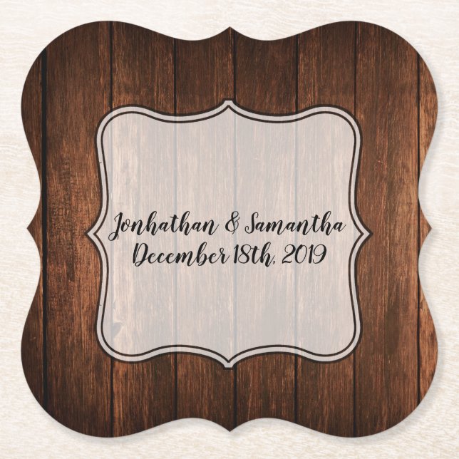 Drink Coasters Barn Wood Country Rustic (Front)