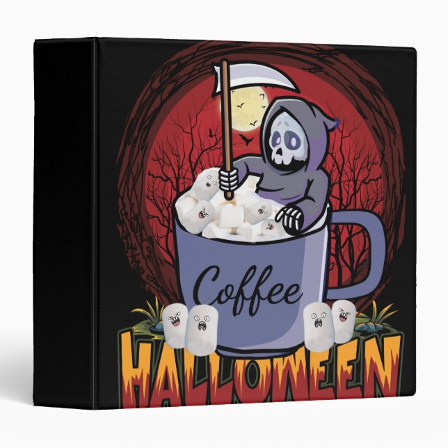 Drink Coffee And Be Scary Binder (Front/Spine)