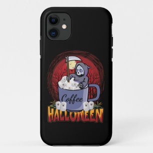 Drink Coffee And Be Scary iPhone 11 Case