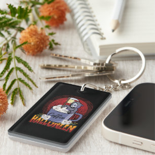 Drink Coffee And Be Scary Keychain
