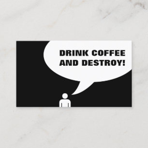 drink coffee and destroy punch card