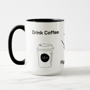 Drink Coffee Fight Racism Empower Women Mug