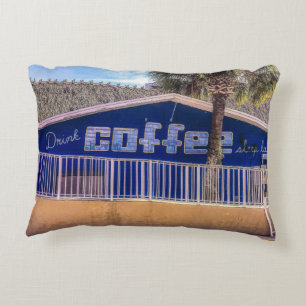Drink COFFEE sleep later Accent Pillow