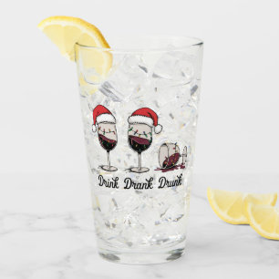 Drink Drank Drunk Christmas Wine Glass