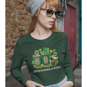 Drink Drank Drunk Funny St Patrick's Day Beer T-Shirt