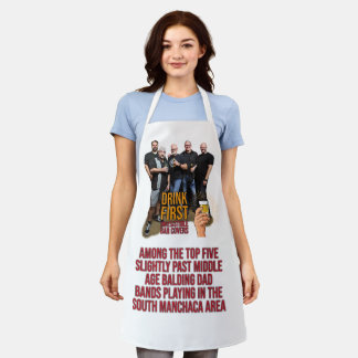Drink First Photo Apron