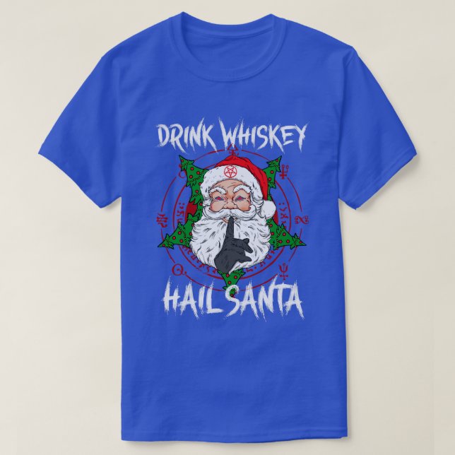 Drink Hail Satan 4 T-Shirt (Design Front)