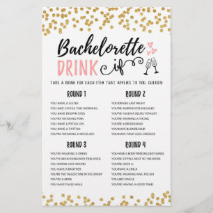 DRINK IF Bachelorette or Hen Party game