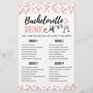 DRINK IF Bachelorette or Hen Party game