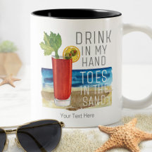 Drink In My Hand Quote Nautical Beach Summer Vacay
