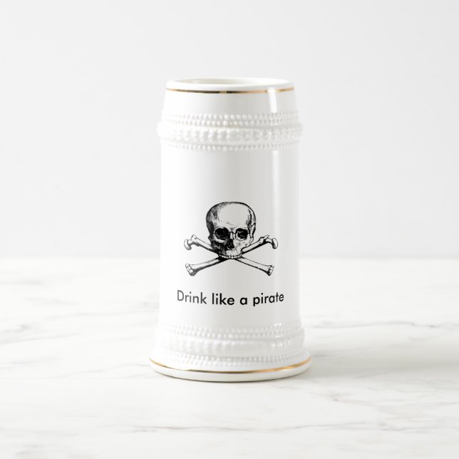 Drink like a pirate beer stein (Center)