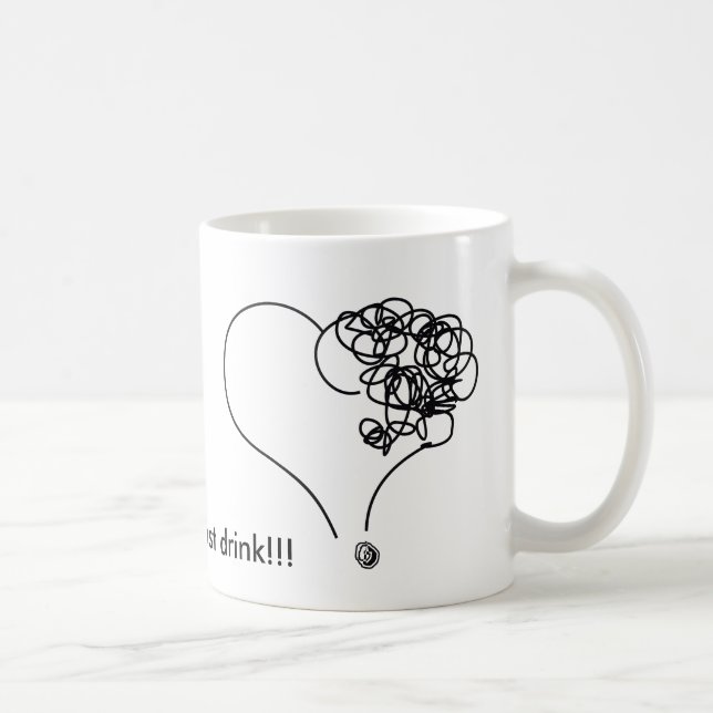 Drink love! coffee mug (Right)