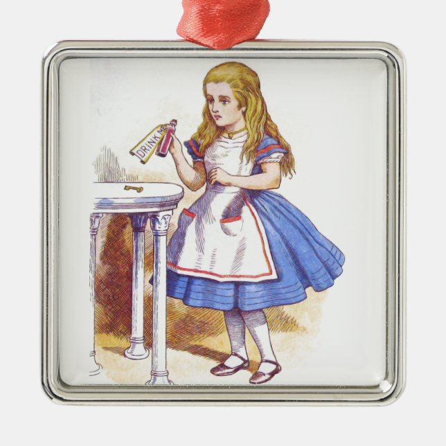 Drink Me 1 Metal Ornament (Front)