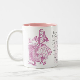 Drink Me! Alice in Wonderland Mug Pink