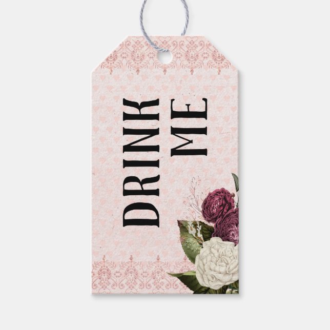 "Drink Me" Alice in Wonderland Tea Tag (Front)