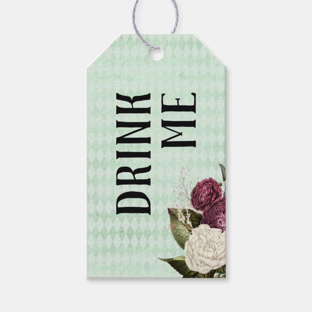 "Drink Me" Alice in Wonderland Tea Tag (Front)
