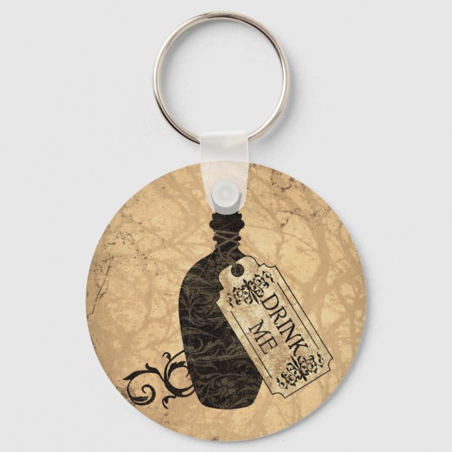 Drink Me Bottle Keychain (Front)