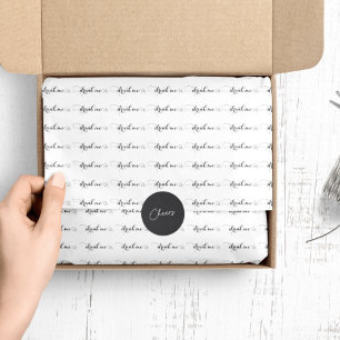 Drink Me Elegant Script Tissue Paper