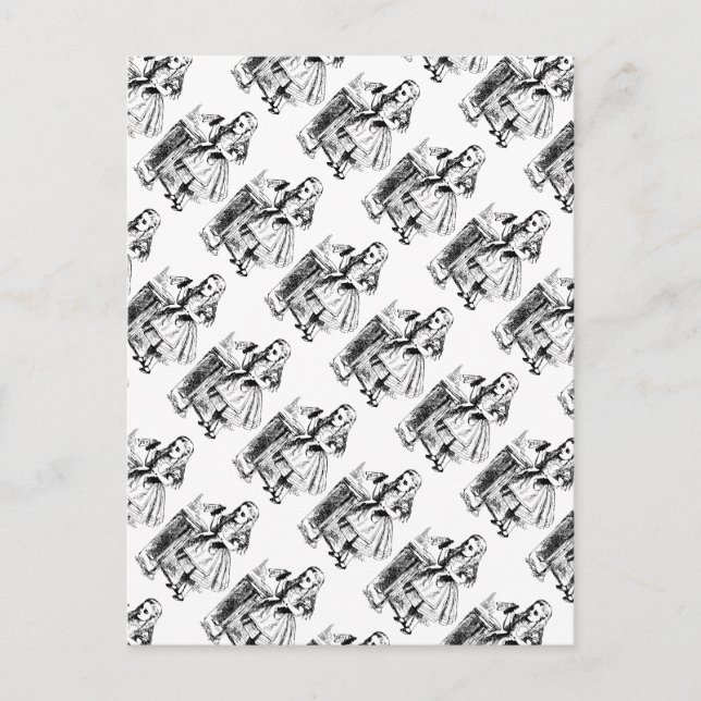 Drink Me Vintage Alice in Wonderland Postcard (Front)