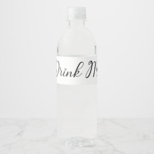 Drink Me Water Bottle Label – Alice in Wonderland