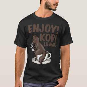 Drink My Poops Women Coffee Cat kopi luwak Love 1 T-Shirt