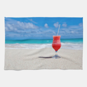 Drink On Beach kitchen towels