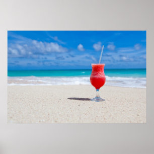 Drink on the Beach Poster