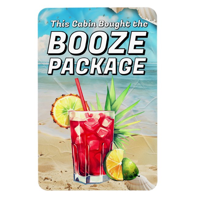 Drink Package Cruise Ship Stateroom Magnet (Vertical)