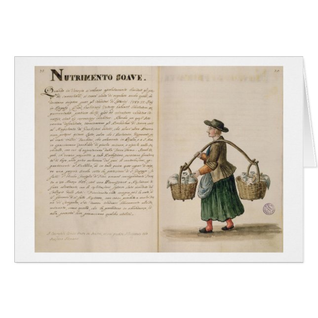 Drink-seller, Venetian (manuscript) (Front Horizontal)