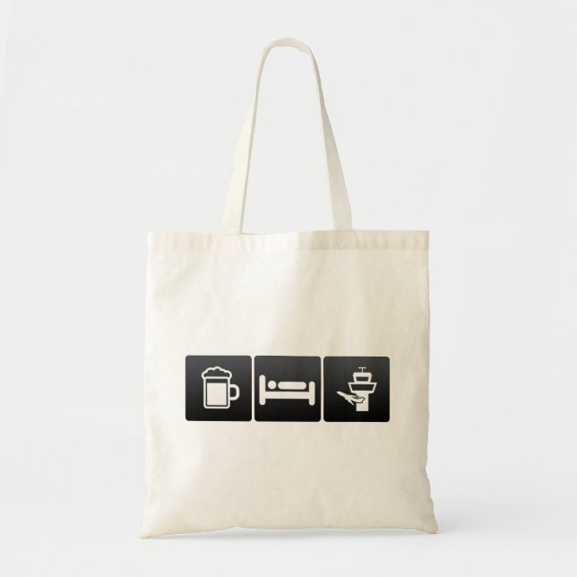 Drink, Sleep and Air Traffic Controls Tote Bag (Front)