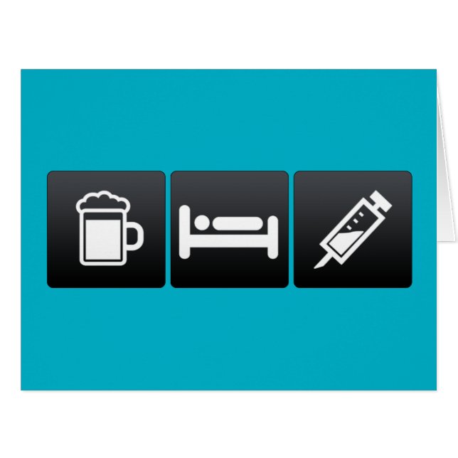 Drink, Sleep and anesthesia (Front Horizontal)